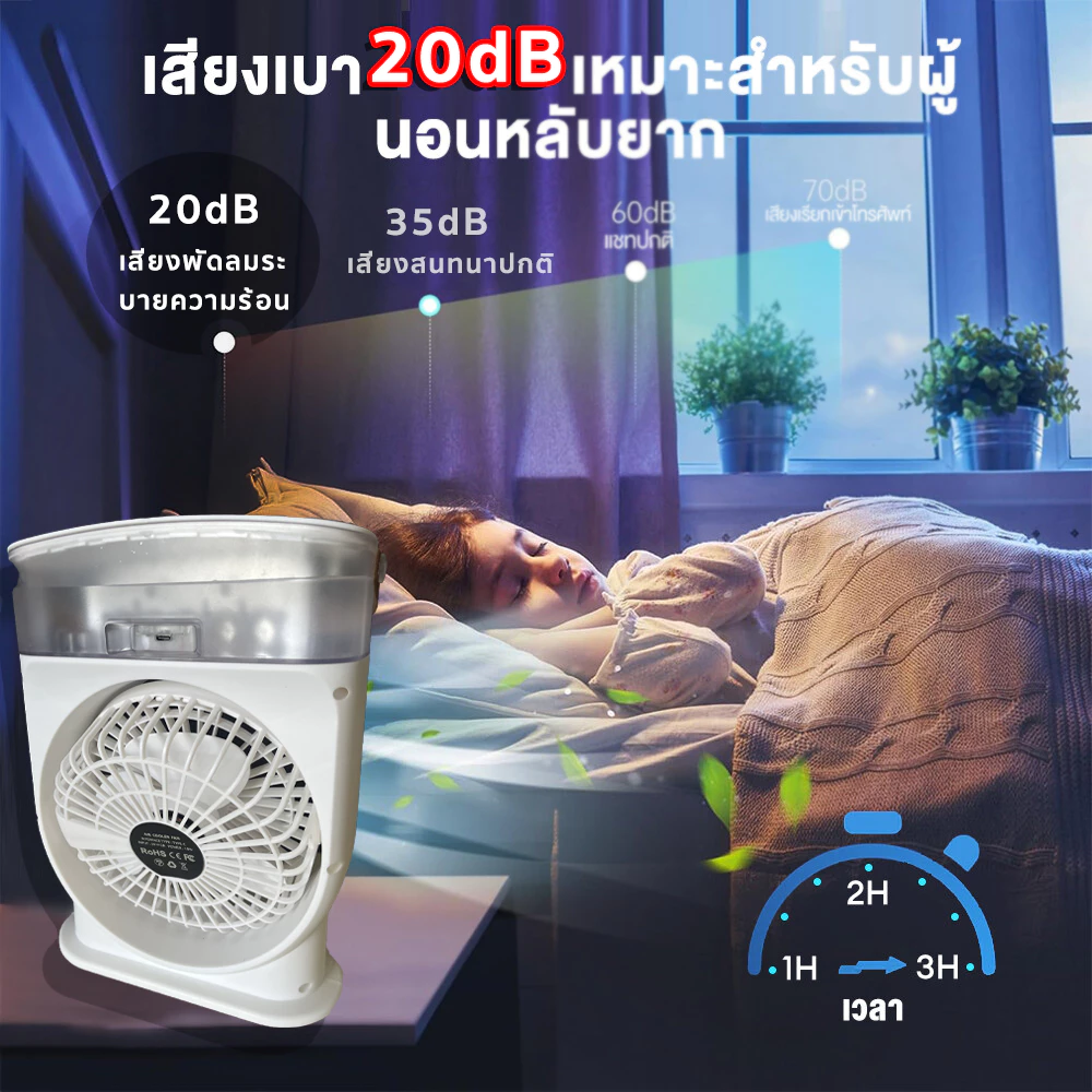 ก่อนซื้อ (มีแบตเตอรี่ในตัว รับประกัน) พัดลมแบบพกพา พัดลมตั้งโต๊ะ พัดลมไอน้ำเย็น พัดลมไอเย็น ต้องรู้อะไรบ้าง?
