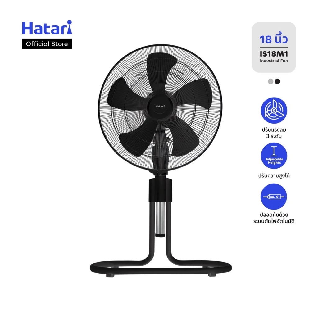 7 ข้อดีของ พัดลม Hatari พัดลมอุตสาหกรรม 18 นิ้ว รับประกันมอเตอร์ 3 ปี (IS18M1) ที่คุณต้องรู้