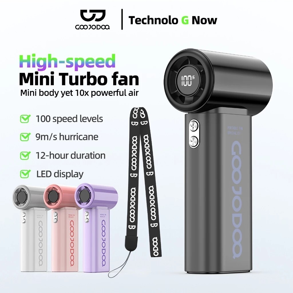 7 ข้อดีของ GOOJODOQ Gfs007 พัดลมพกพา 4000mah พัดลม Type C พร้อมจอแสดงผล พัดลมไอเย็น 100 ระดับ พัดลมมือถือ ที่คุณต้องรู้
