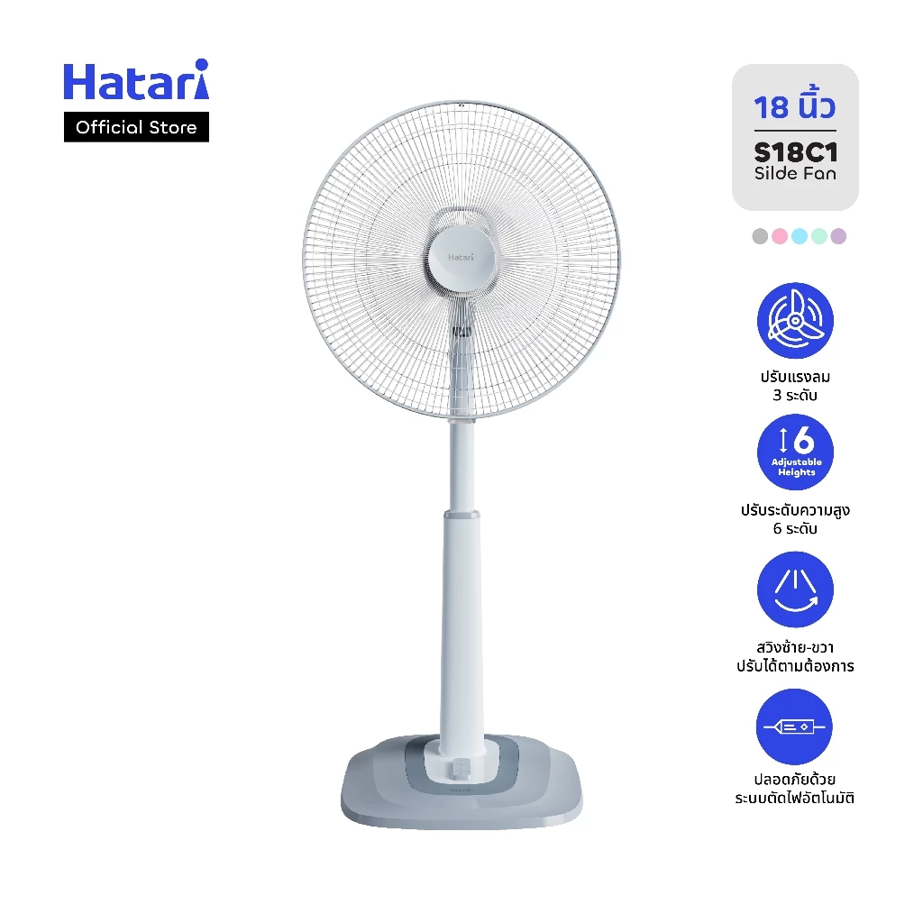 5 เหตุผลที่ พัดลม Hatari พัดลมปรับระดับ 18 นิ้ว รับประกันมอเตอร์ 3 ปี (S18C1) ขายดี